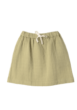 Skirt Play of Colors Sage-green organic muslin