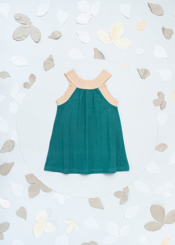 Ava Summer Dress Emerald