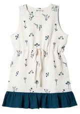 Muslin Jumper Dress Drawstring Plants Delight Organic Cotton GOTS