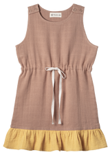 Muslin Jumper Dress Drawstring Organic Cotton GOTS