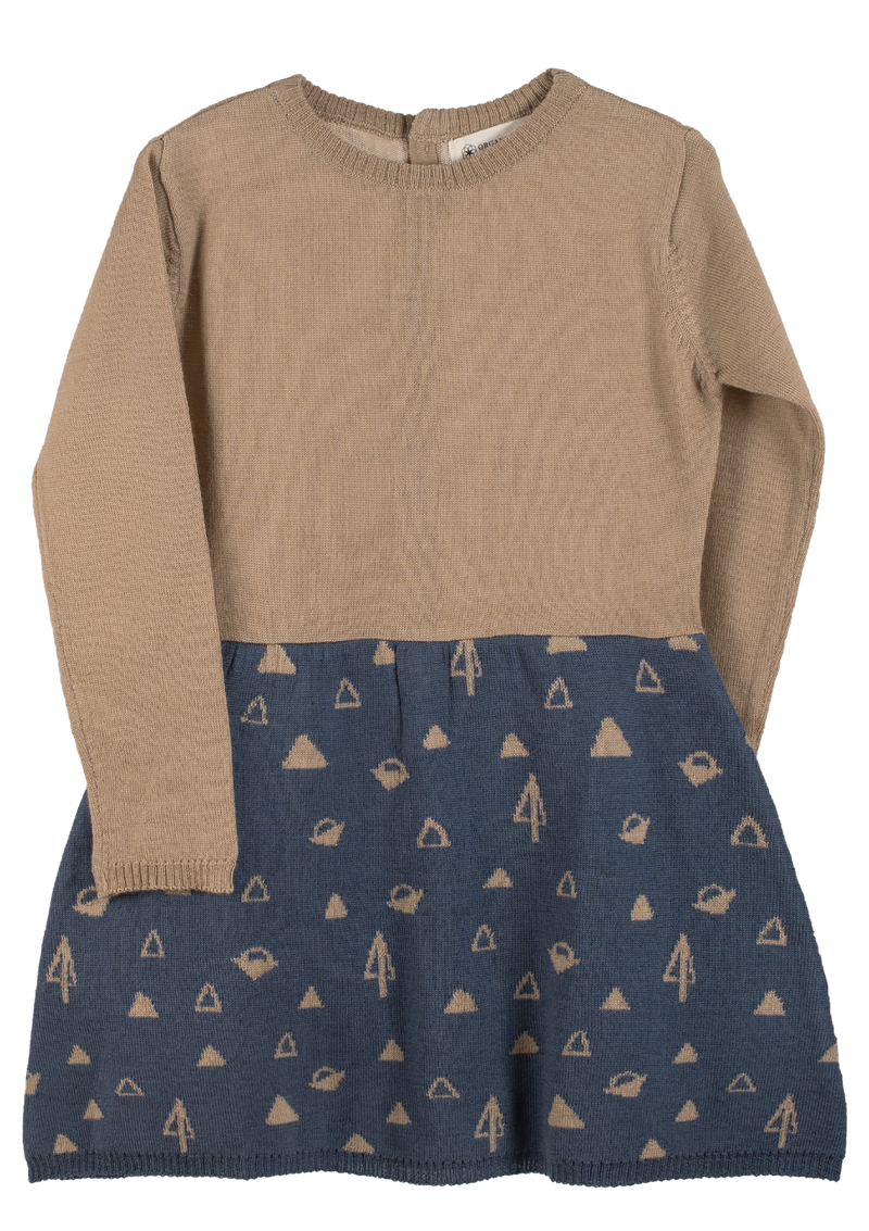 Camilla Dress is made of 100% soft organic Merino wool.