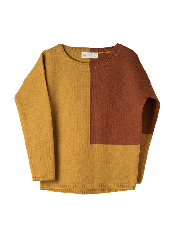 Dara Pullover is made from 100% soft organic Merino wool.