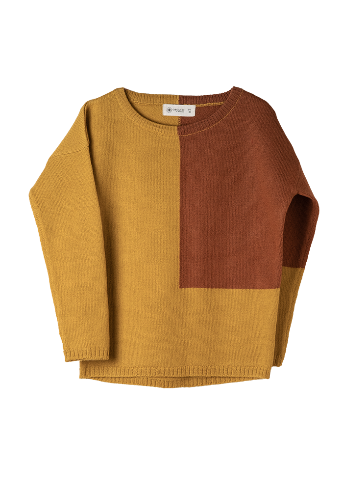 Dara Pullover is made from 100% soft organic Merino wool.
