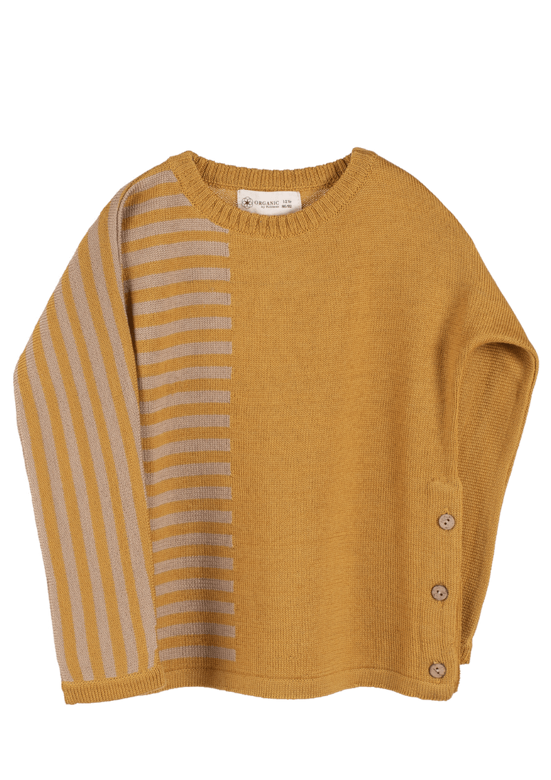 Neal Pullover for kids using 100% soft organic Merino wool.