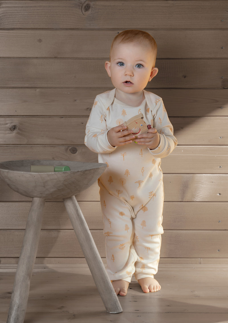 Protective Forest overall play-suit long sleeve
