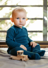 Wrap body long sleeve Play of Colors Petrol-blue