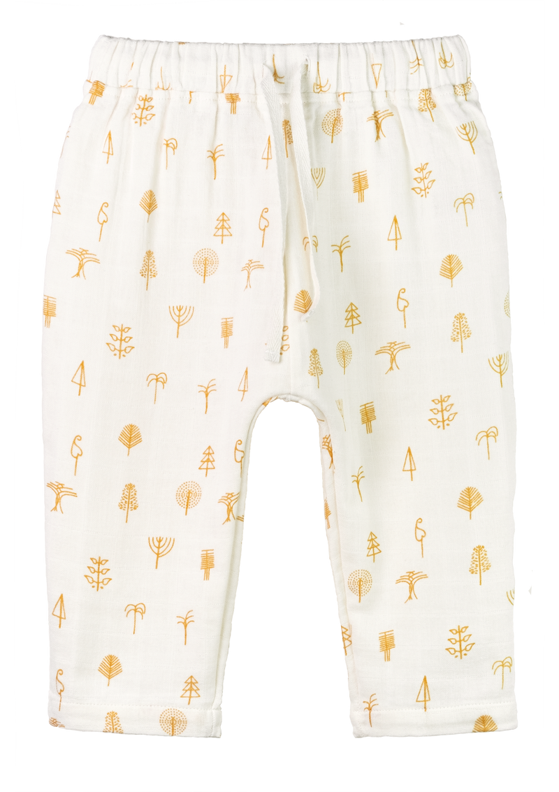 Baggy pants Protective Forest organic muslin