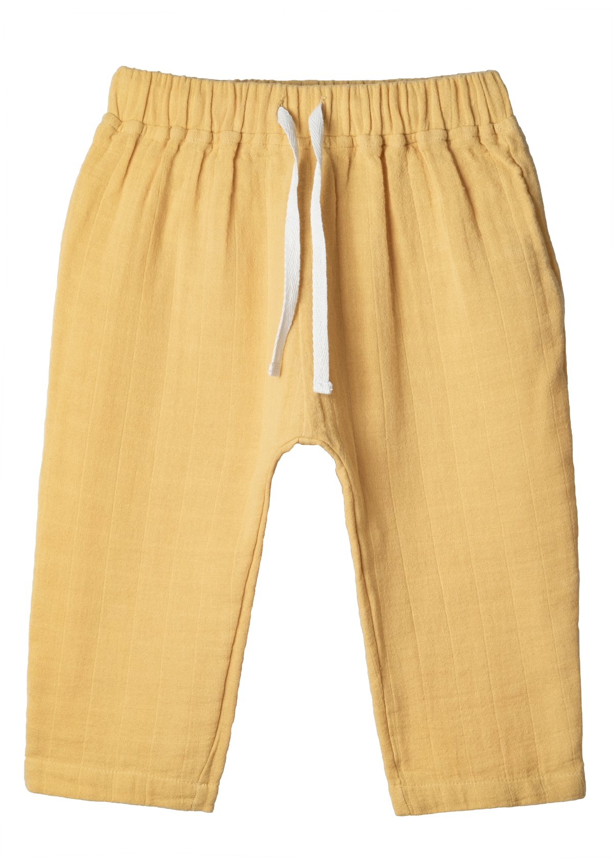 Baggy pants Play of Colors Sun-Ochre organic muslin