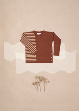Neal Pullover Organic Merino wool, Terra-rust