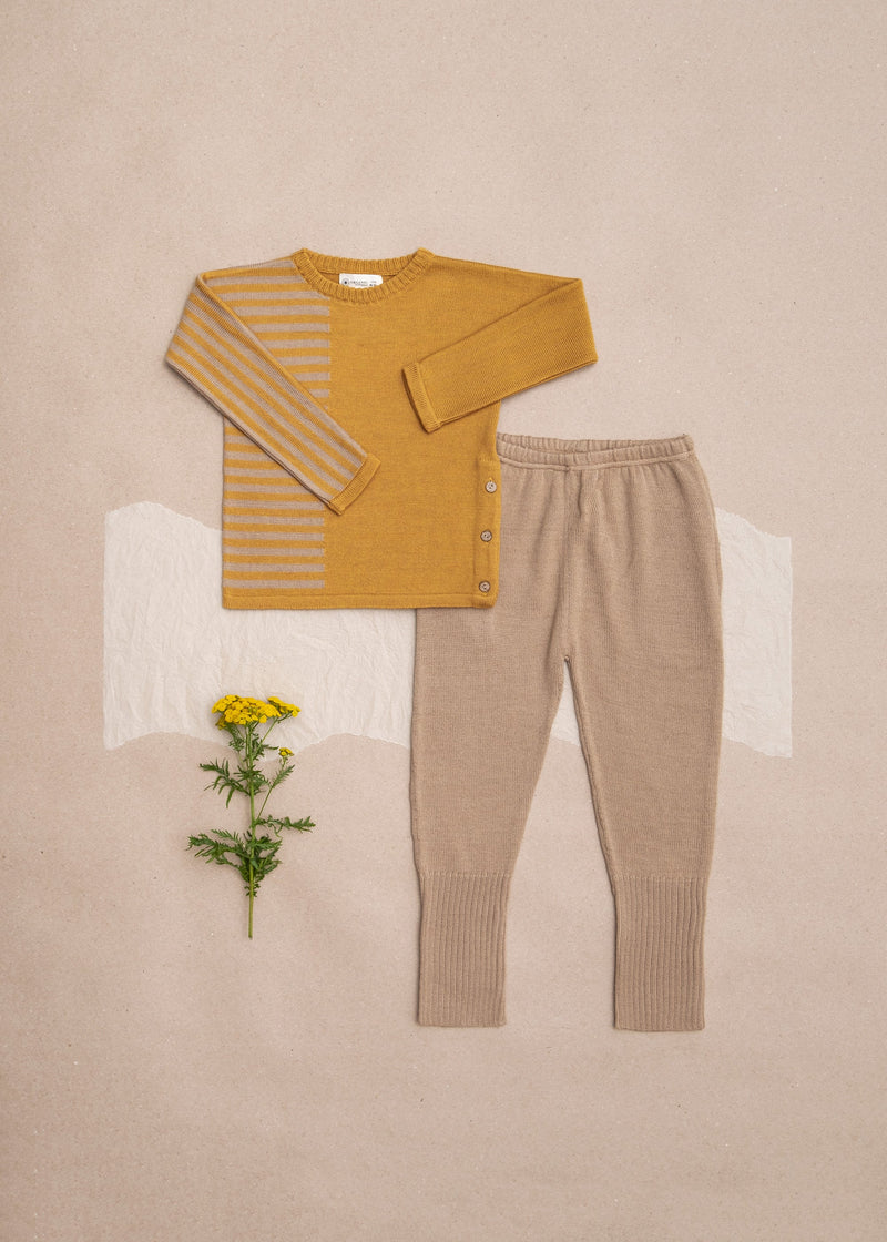 Neal Pullover for kids using 100% soft organic Merino wool.