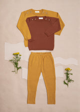 Carey Pullover is made for kids using 100% soft organic Merino wool.