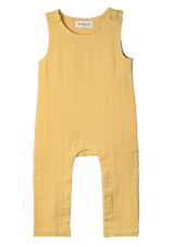 Playsuit sleeveless Play of Colors Sun-Ochre organic muslin