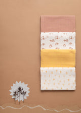 Organic muslin wrap, swaddle blanket Play of Colors sienna