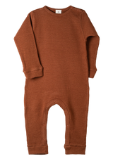 Overall play-suit organic Merino Terra-Rust 100% Organic Merino wool, GOTS