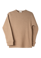 Shirt LS organic Merino Natur-Beige 100% Organic Merino wool, GOTS